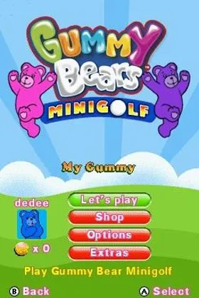 Gummy Bears - Mini Golf (USA) (En,Fr,Es) screen shot title